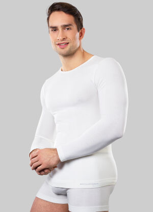 Brubeck koszulka męska Comfort Wool LS11600