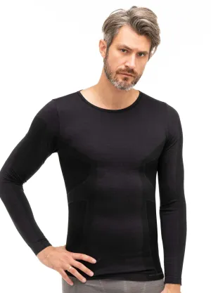 Brubeck koszulka męska Comfort Wool LS1160M