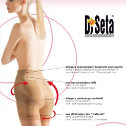 DiSeta rajstopy korygujące SONDER LIFT-UP 20 den 5-XL